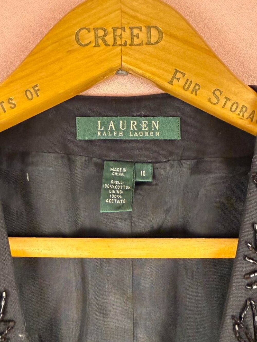 Vintage Ralph Lauren Beaded Vest
